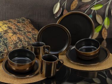 Серия MODERN INDUSTRIAL, набор посуды, комбинированный сервиз 16 шт. (черный, комбинированный сервиз 8 шт.), 23592