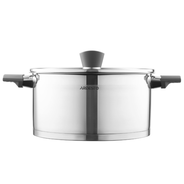 ARDESTO Gemini Pan, стеклянная крышка, 5,2 л, нержавеющая сталь