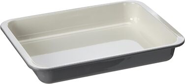 Форма для запікання емальована прямокутна 40x5,5x29 см кремова/сіра Zenker