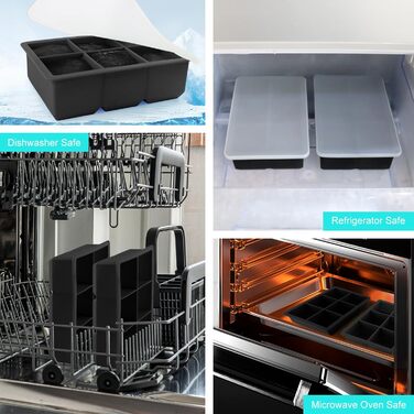 Форма для льоду 2 шт на 12 відділень чорний JOPHEK