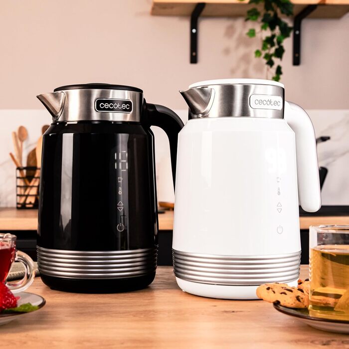 Чайник электрический 2200 Вт 1,7 л белый ThermoSense 600 Touch Cecotec