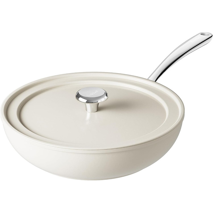 Сковорода с керамическим антипригарным покрытием и крышкой 28 см Redchef