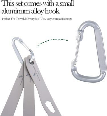 Титанові столові прилади для кемпінгу Boundless Voyage