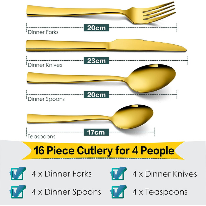 Набір столових приладів 16 предметів Herogo