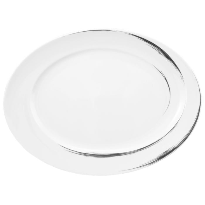 Тарілка овальна 32x26,5 см Grey Brush Seltmann