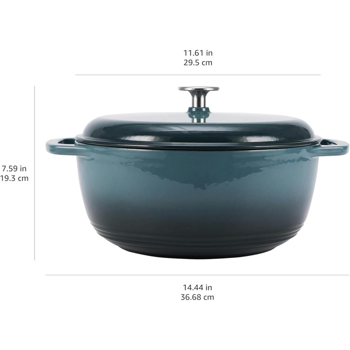 Чавунна форма для запікання Kitchen-Profi Basics круглої емальованої форми (сіра, 6,9 л)