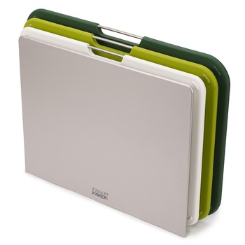 Дошка обробна, набір 3 предмета зелений Nest Large Joseph Joseph