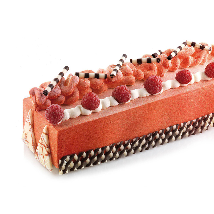 KIT SQ066 TRONCO 58x15 ВП Форма силіконова 580x152х76 мм + пластикова підставка