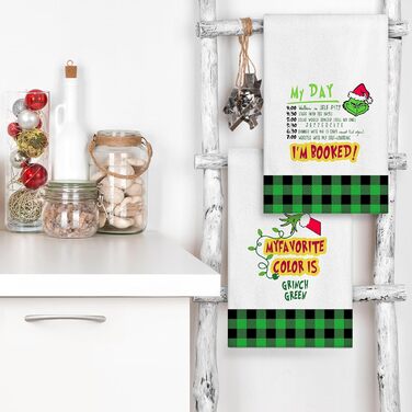 Набір з 4 різдвяних кухонних рушників 45 x 65 см, набір Q Ohok