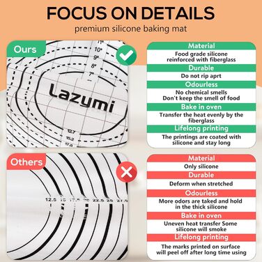 Силіконовий килимок для випічки 71 х 51 см Lazymi