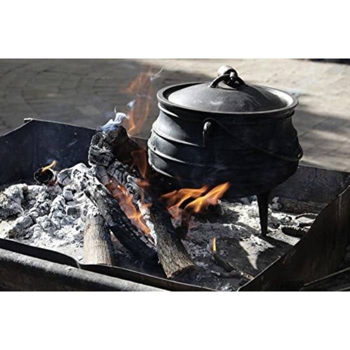 Чавунний казан для барбекю-Toro Potjie l (Potjie 3 (приблизно 8 літрів), ) Чавунна каструля l Південноафриканська голландська піч (Potjie 1 (env. 3 літри), З ніжками)