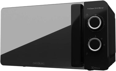 Мікрохвильова піч 1150 Вт, 20 л чорна ProClean 3040 Mirror Cecotec