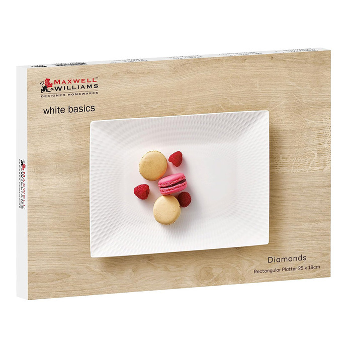 Блюдо прямокутне Maxwell & Williams DIAMONDS, порцеляна, 25 х 18 см