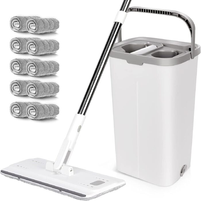 Набір швабри з відром 140 см білий MASTERTOP