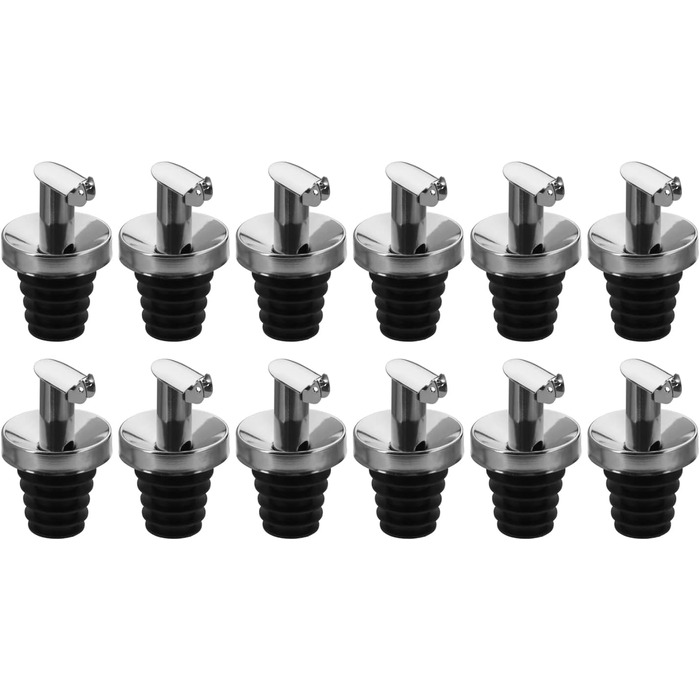 Заливки олії/оцту 4 запасні пробки, з клапанами, метал/нержавіюча сталь, натуральні пробки, масло з нержавіючої сталі спеціальне, 478022E3 (Масло - пластикові пробки, 12 шт. ), 4