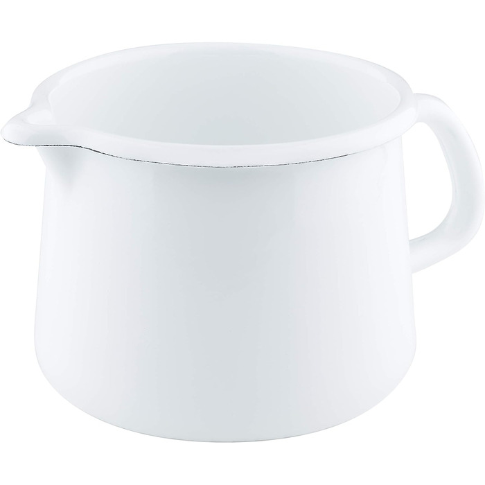 Чайник-флейта Plus, CLASSIC - КОЛІР діаметр 18 см, висота 21,7 см, ємність 2 літри, емаль, 3-х кратний емальований, /чорний, індукційний (25,5 см, білий), 0543-020