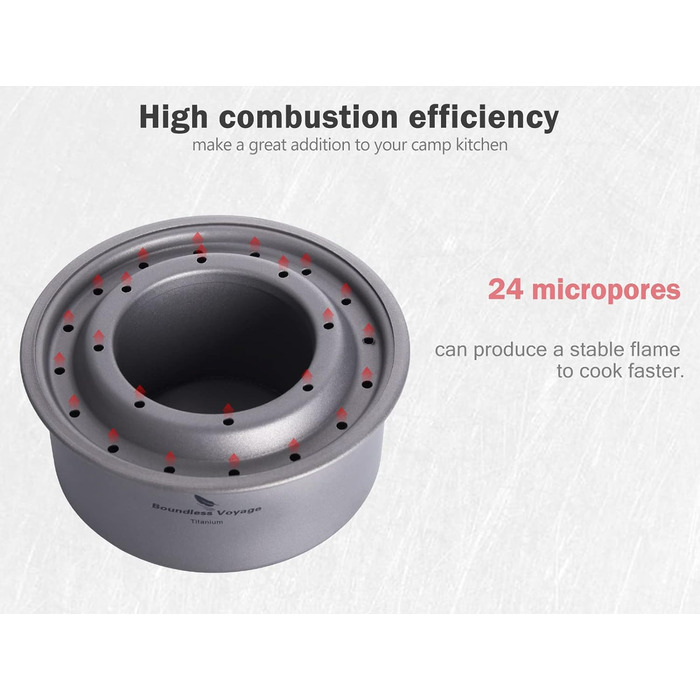 Титановая спиртова плита Boundless Voyage