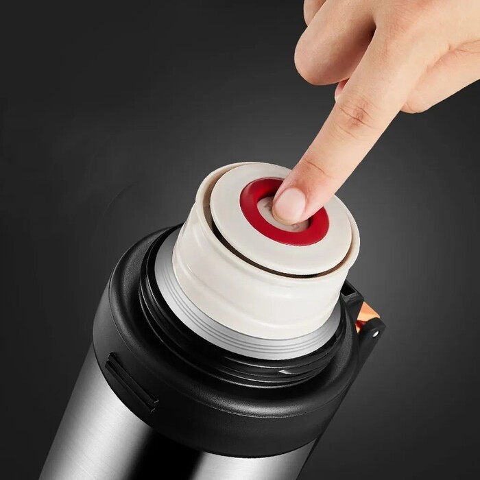 Термос Fissman 1500 мл нержавіюча сталь золотий (9871)