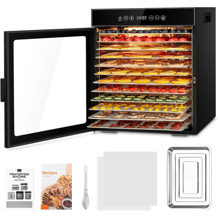 Дегідратор 12-рівневий 1000 Вт Kwasyo