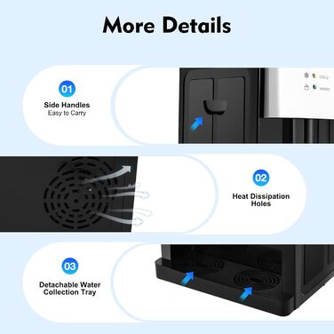 Електричний кулер для води 500 Вт DHQCQL