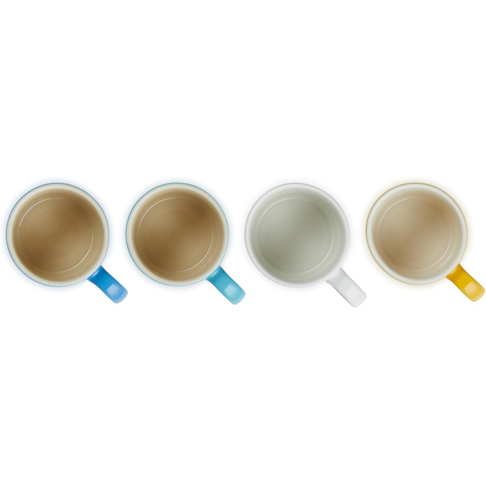 Набір із 4 чашок для еспресо 100 мл, різнокольоровий Riviera Le Creuset