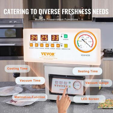 Камерный вакуумный упаковщик 320 Вт VEVOR