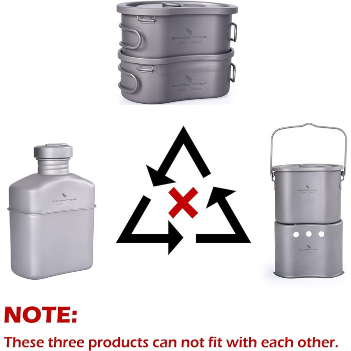 Мл Набір титанових кемпінгових печей зі складною ручкою та кільцем для підвішування Пікнік на свіжому повітрі 2 в 1 Їдальня у формі нирки Набір дров'яних печей Легкий клапан Підвісна конфорка для 1 людини Ti2005C, 800