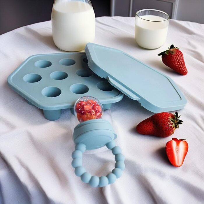 Силіконовий ніблер для дітей синій Cutties and Giggles