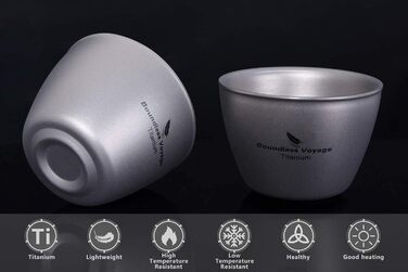 Чашка з подвійними стінками для кемпінгу, 2 шт. и 2 x 40 мл. Boundless Voyage