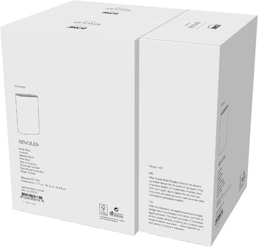 Одинарний блок ножів без ножа,  17 x 9 см, висота 24 см, чорний (теплий сірий) Zone Denmark