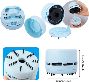 Міні-пилосос бездротовий 3 Вт синій FineInno