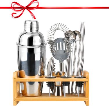 Коктейльний набір з 14 предметів з мірною склянкою та барною ложкою, 550 мл., Hossejoy