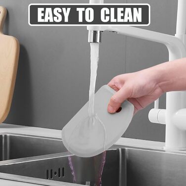 Гнучкий силіконовий скребок для тіста 15,2 х 11 см сірий Lazymi