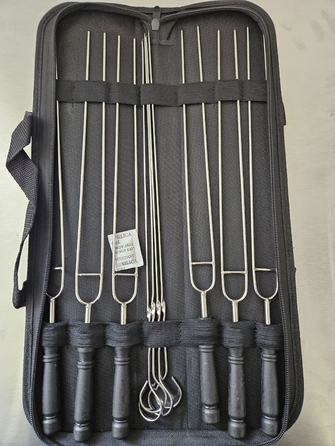 Шампура двойные 42 см 6шт в чехле GRILLI