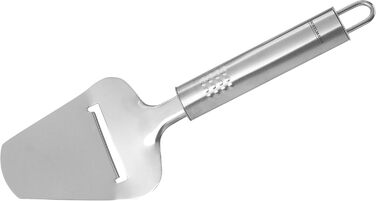 Відкривачка для консервів Fackelmann OVAL GRIFF, практична відкривачка для консервів з нержавіючої сталі, універсальна відкривачка з ергономічною ручкою (колір срібло), кількість (24 x 8 x 4,5 см)