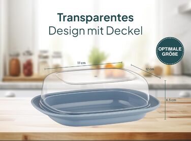 Масляна з пластиковою кришкою, 2 шт. uandu