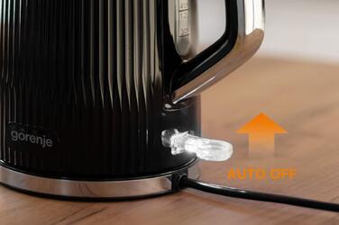 Gorenje Электрочайник 1.7л, Strix-контроль, черный матовый