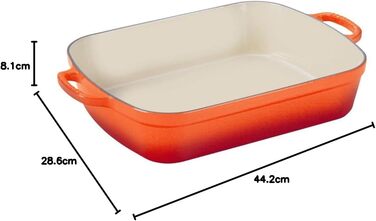 Форма для запікання прямокутна 37 см, полум'яно-червоний Signature Le Creuset