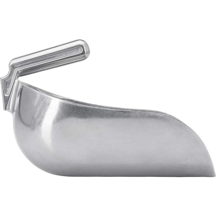 Лопата для корму/мішка/зважування/наповнення Westmark, з внутрішньою рукояткою, об'єм заповнення 2600 мл (приблизно 2000 г борошна), алюміній, магазин, срібло, 90312291