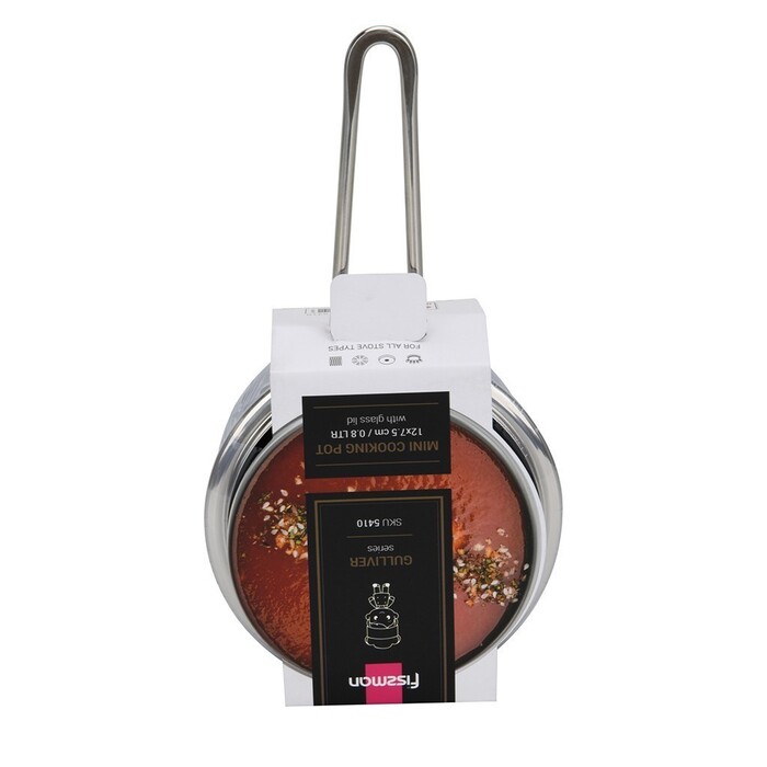 Ковш со стеклянной крышкой 12 x 7,5 см 0,8 л GULLIVER Fissman