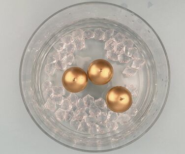 Плаваючі свічки 50 шт. плаваючі свічки Ø 40 мм (рожеве золото) (золото)