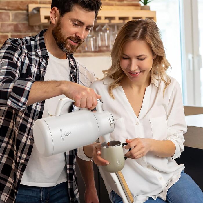 Термос-кавник 2 л, білий Ideus