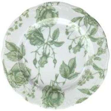 Тарілка мілка Tognana Vecchio Vienna 22 см green roses VW002218620