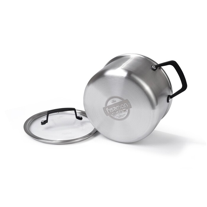 Каструля зі скляною кришкою 18 см 2 л LOREN Fissman
