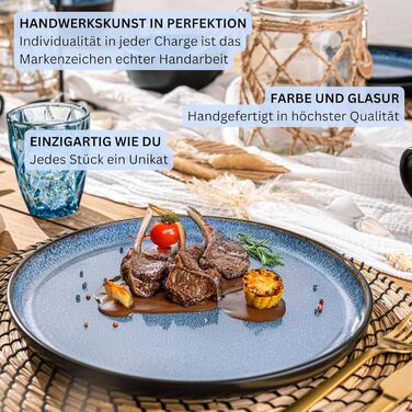 Кам&39яні миски для пасти, 6 предметів, набір мисок для пасти на 6 осіб, набір мисок, придатний для миття в посудомийній машині та мікрохвильовій печі, велика багатофункціональна миска темно-сірого кольору 750 мл VALUE COLLECTION (Aruba, набір посуду, 36 