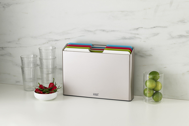 Набір обробних дощок, 7,5 х 26 х 36 см, сріблястий Folio Large Joseph Joseph