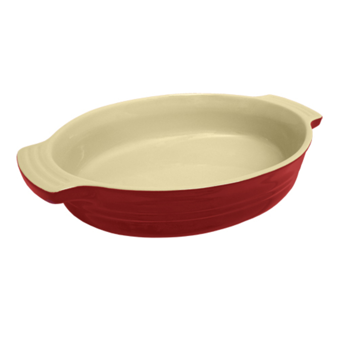 Блюдо овальне 24 см, червоне Le Creuset