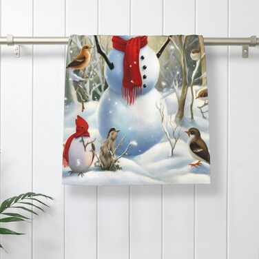 Рушник для ванної кімнати 70 х 40 см Сніговик Ouqiuwa