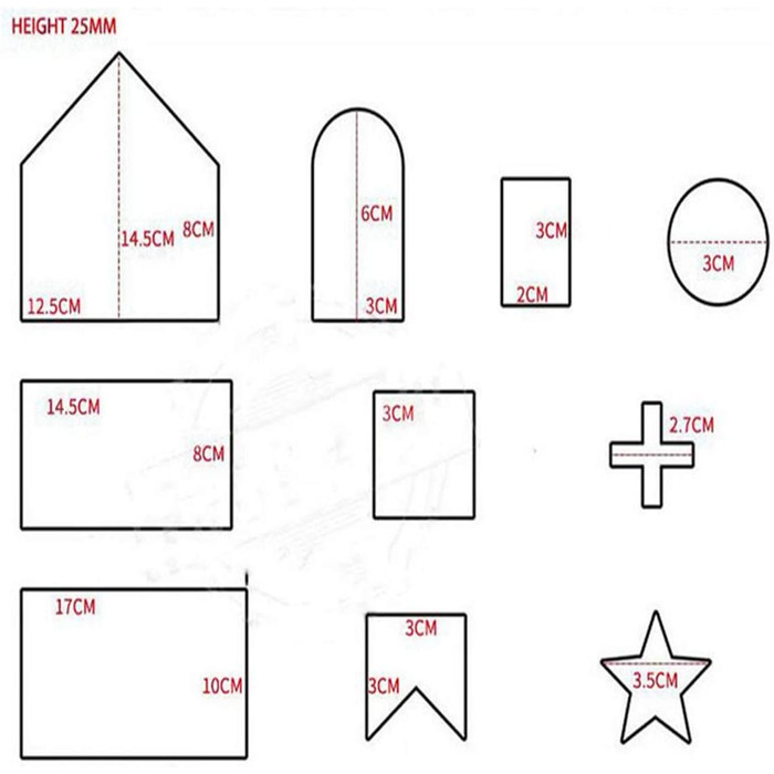 Набір формочок для печива 10 шт. з нержавіючої сталі Fantasy Day