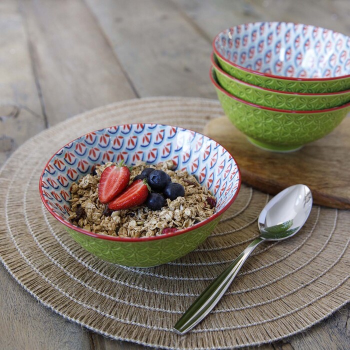 Миска Kitchen Craft GEOMETRIC LINE, кераміка, діам. 16 см, 500 мл